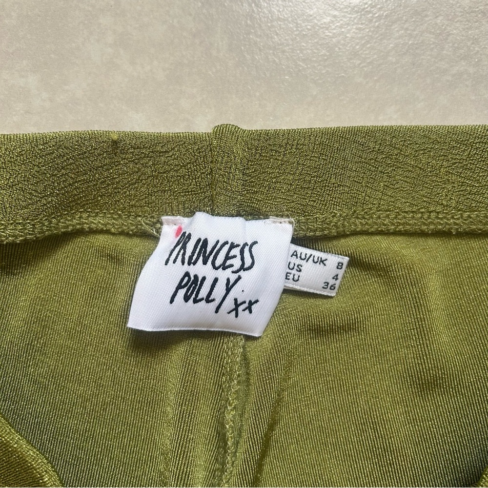 Princess Polly green boogie pants - Picture 2 of 7